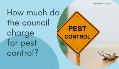 How much do the council charge for pest control