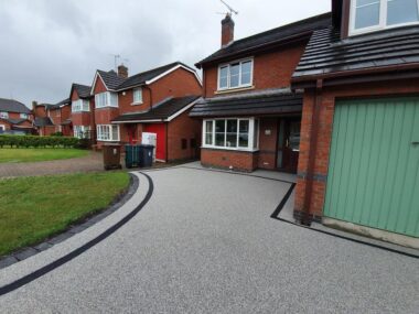 grey resin driveways