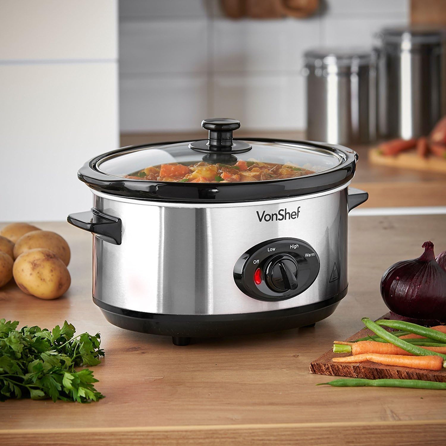 Morphy Richards 220 240 volts Slow Cooker with Large 3.5 Liter