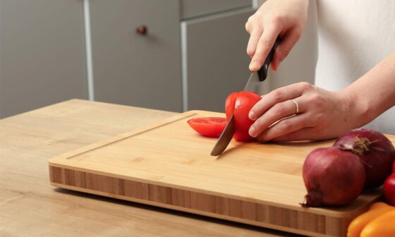 thick wooden chopping boards